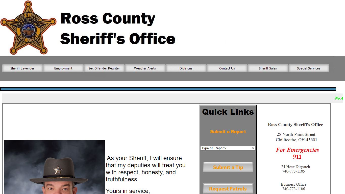 Ross County Ohio Sheriff's Office